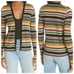 Veronica Beard Keke Stripe Cardigan - Size M - NWT